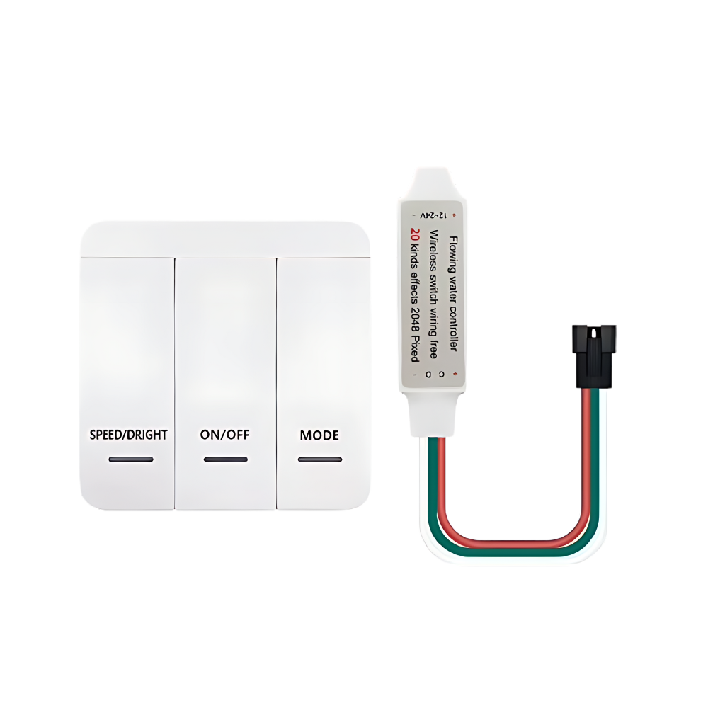 Funk LED-Controller-Set für Lauflichtstreifen – Steuerung für bis zu 125 m LED-Streifen