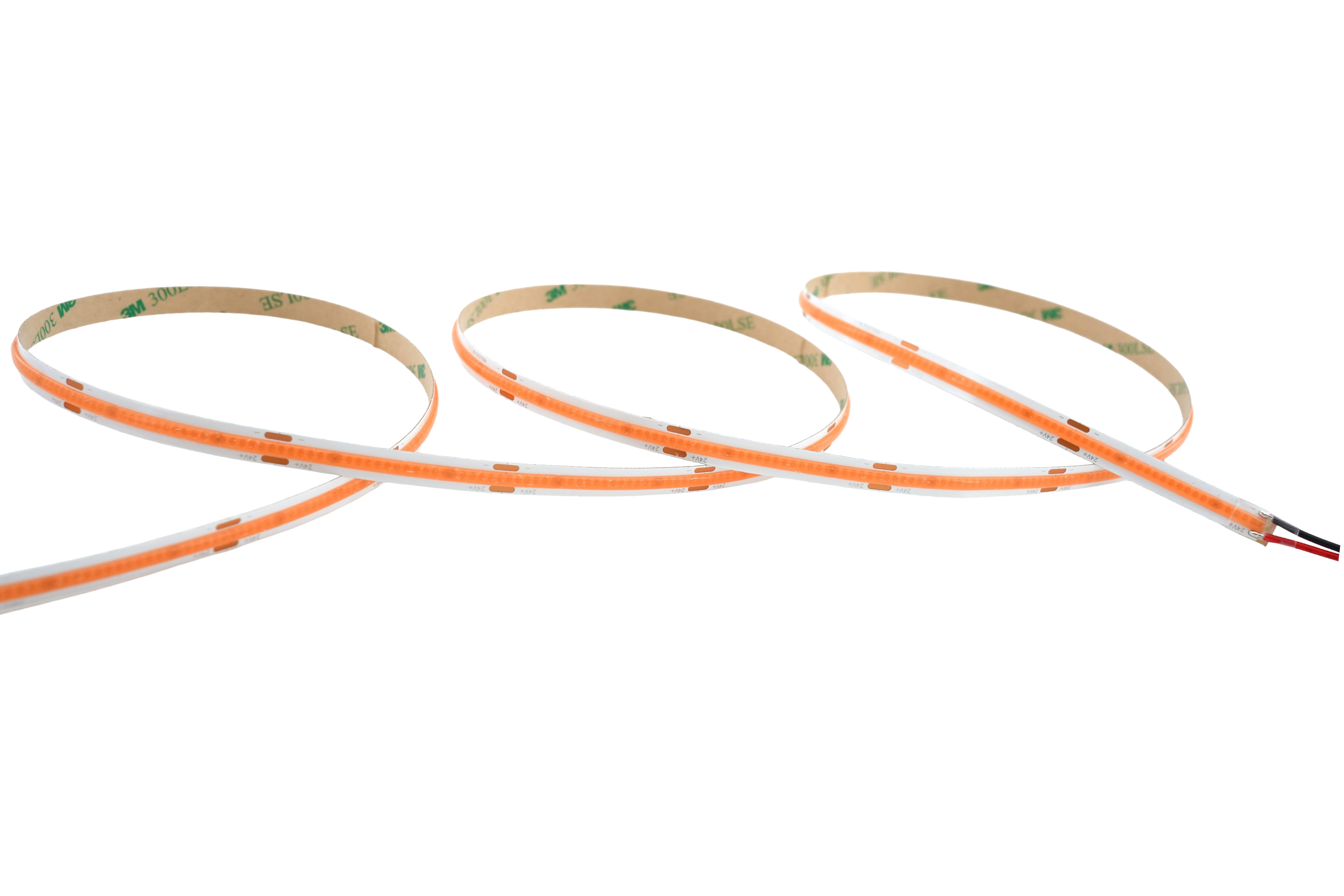 COB LED Streifen 24V – 480 LEDs/m – 8 mm – 10W/m – Violett – IP33 – homogener Lichtstreifen