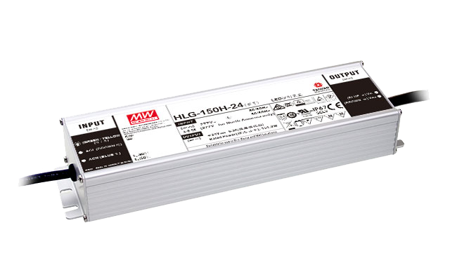 Mean Well HLG-150H-24B – 24V 150W LED-Treiber in IP67, dimmbar, Konstantspannung/Konstantstrom