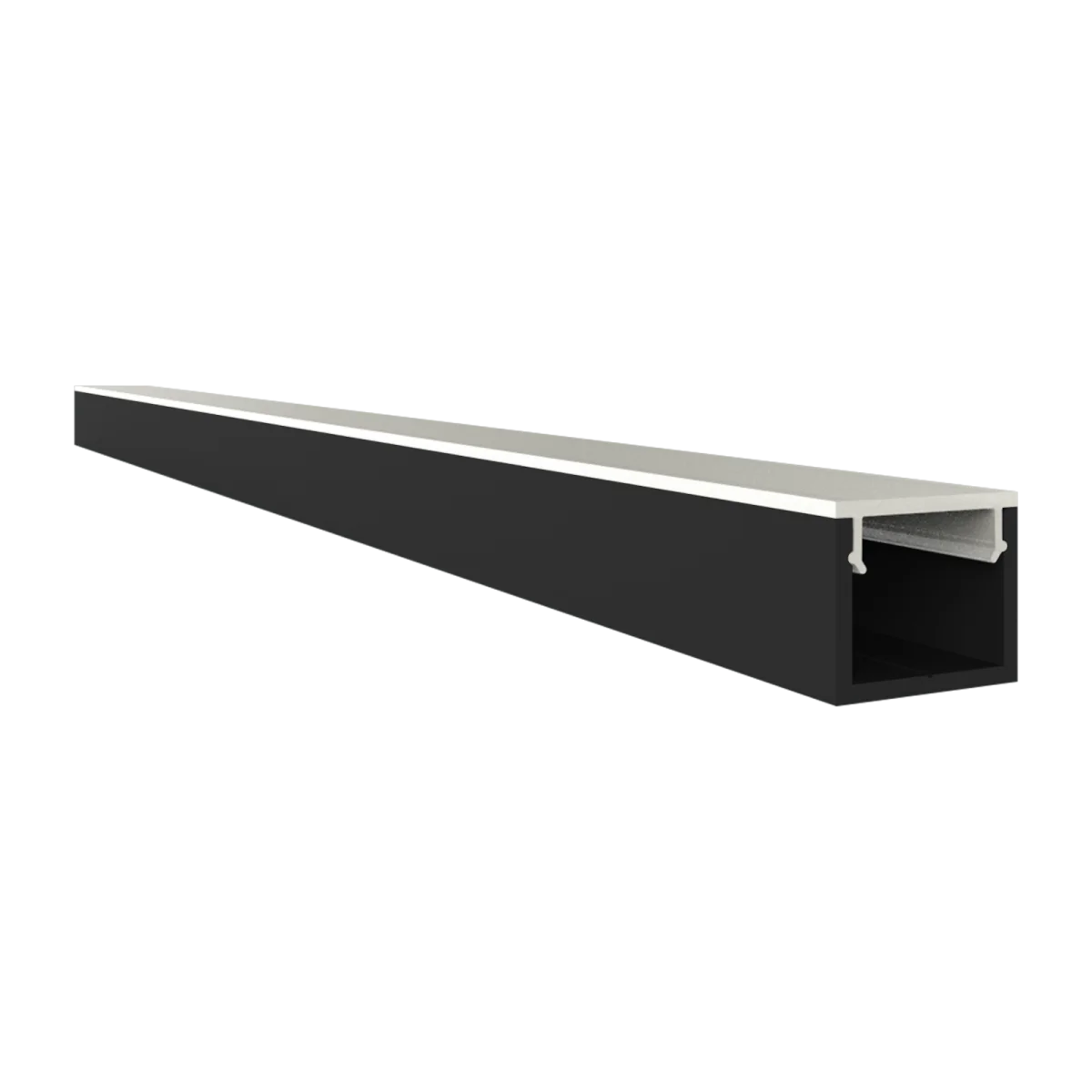 PC43-10 FLAT Abdeckung 2 m – für LED Profil Exo-A0/F0 | klar, opal, schwarz