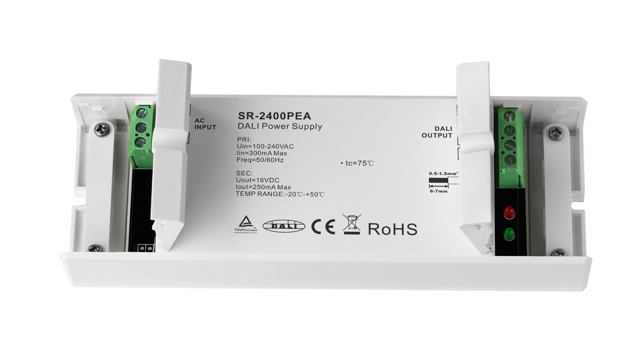 4262543213088 - DALI Bus-Stromversorgung 250mA – 16V DC Einbaugerät IP20 | SR-2400PEA 4262543213088 - DALI Bus-Stromversorgung 250mA – 16V DC Einbaugerät IP20 | SR-2400PEA