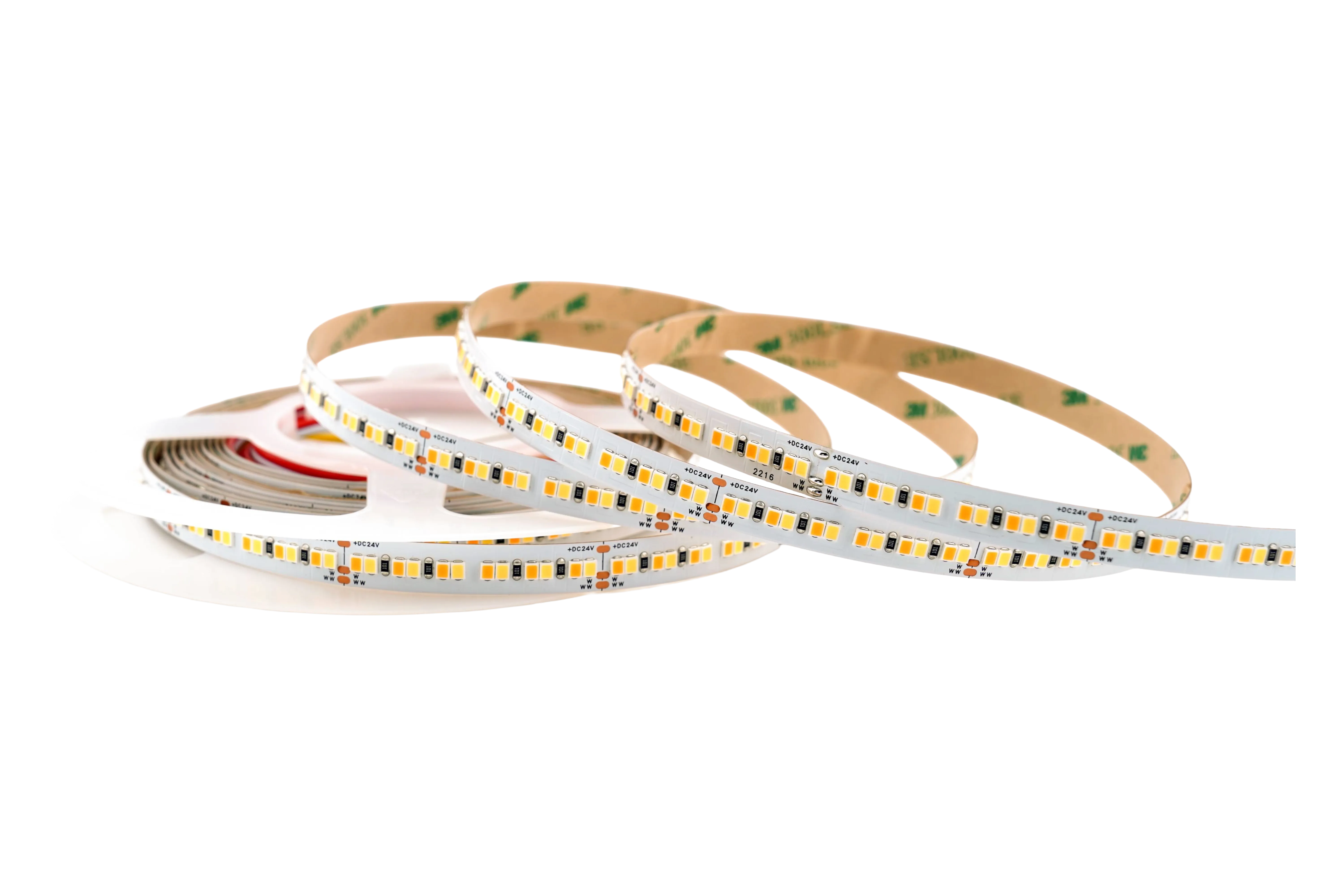 CCT LED Band 24V – 240 LEDs/m, CRI95, 2700–7000K Tunable White 24V CCT LED Streifen mit 240 LEDs pro Meter, hoher CRI95 und variabler Weißsteuerung – flexibles LED Band für Möbelbeleuchtung, Wohnräume und professionelle Lichtanwendungen