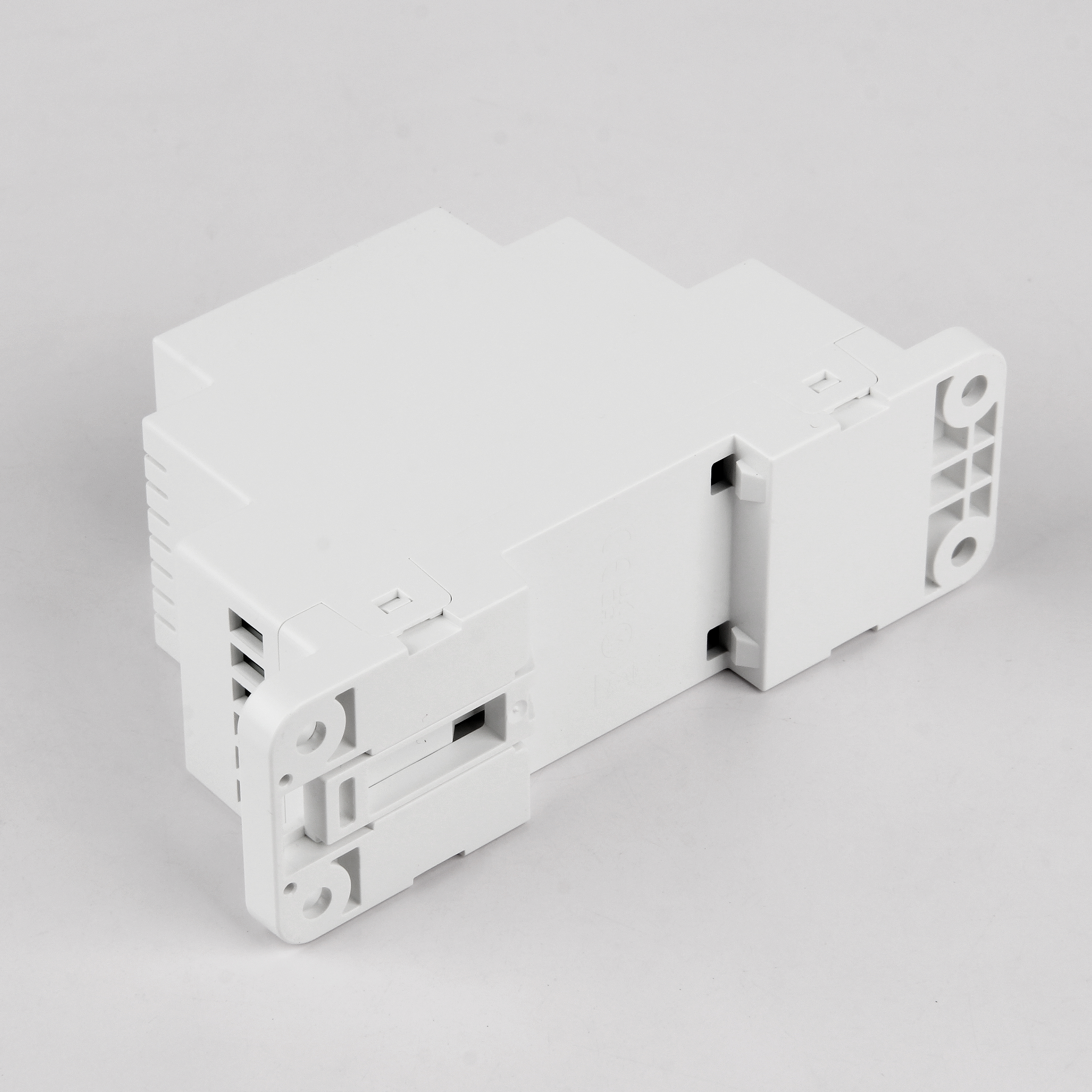 MiBoxer TZ2 2-in-1 LED-Controller für Hutschiene Rückansicht Zigbee 3.0 und 2.4 GHz Einfarbig CCT 12–48 V Art. 23002