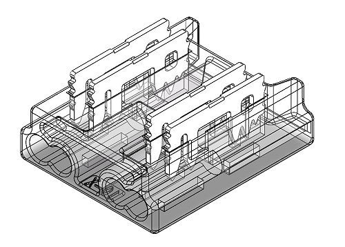 4262543210100 - LED Anschlussverbinder für CCT oder RGB LED Streifen– 4-polig 10 mm lötfrei &  frei konfigurierbar (ohne Kabel)