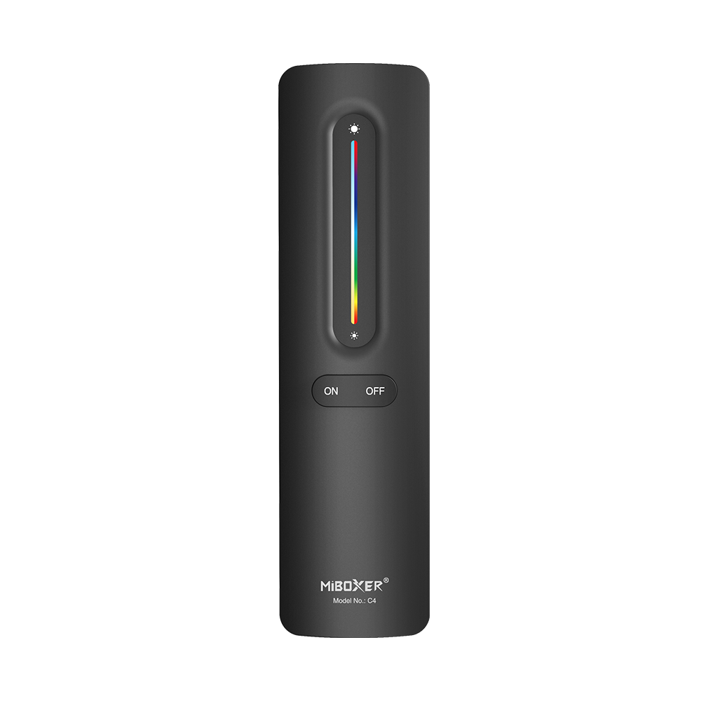 MiBoxer C4 Funkfernbedienung – RGB+CCT Steuerung, 2,4 GHz, Magnetische Wandhalterung