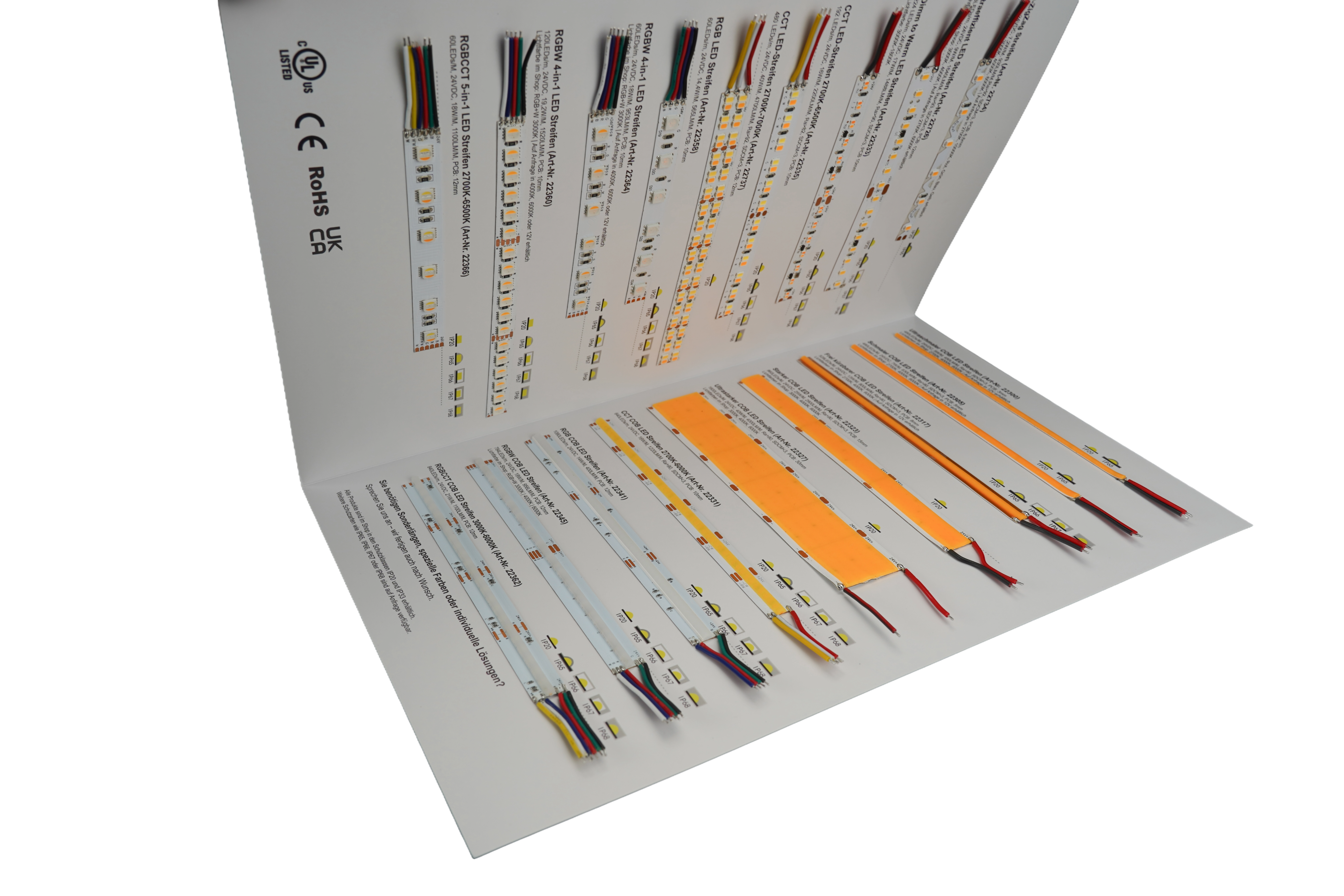 SK-LED Musterheft als Beratungsunterlage für Elektriker und Fachhandwerker