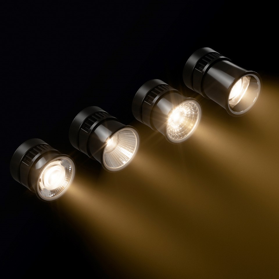 Fusion HRO Reflektor Linsenaufsatz – Hocheffiziente Linsen Optik für LED Einbaumodul, 15° / 25° / 38° / 60°