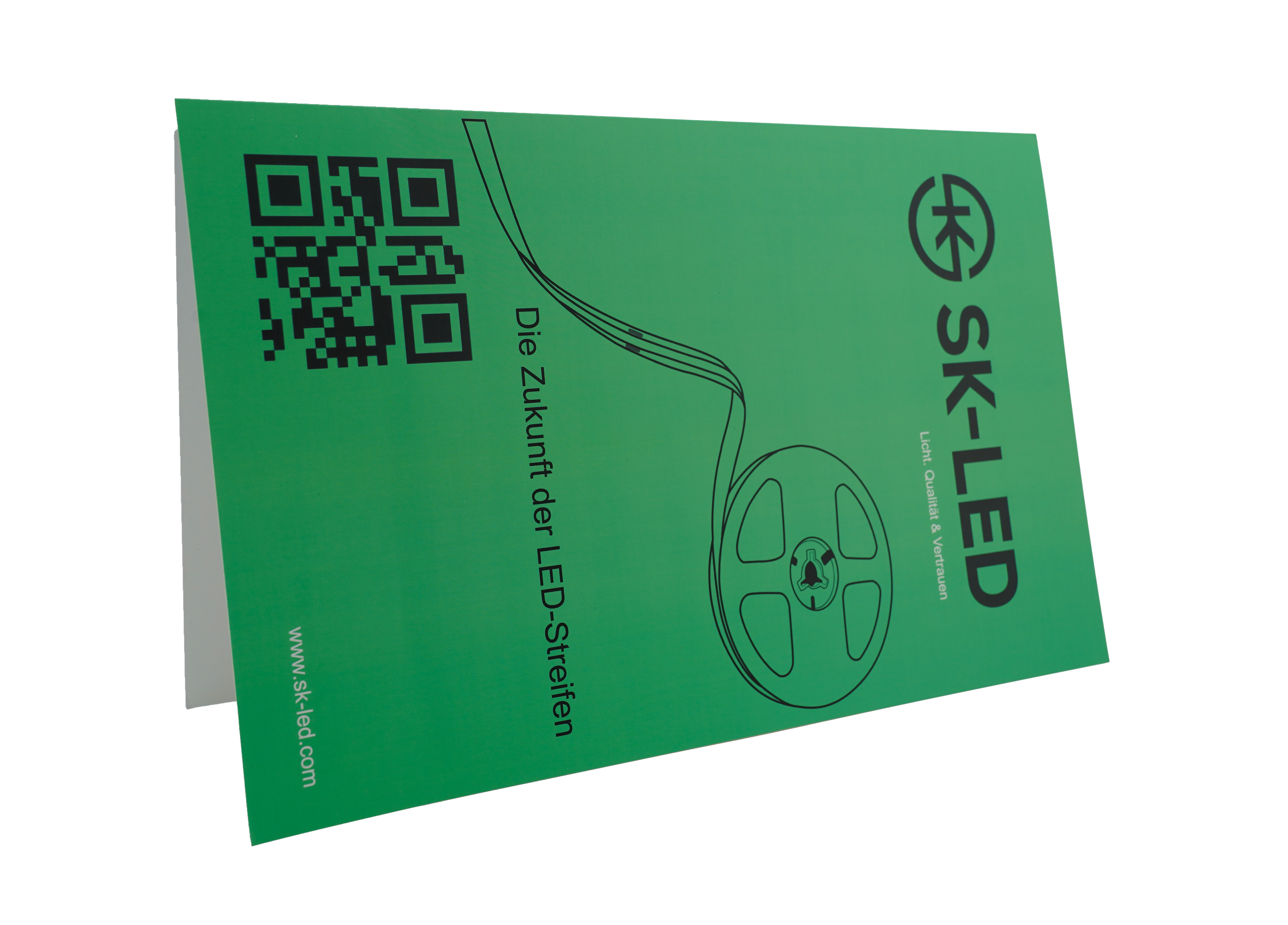 RGB, RGBW und RGBCCT LED Streifen Muster im SK-LED Musterheft zum direkten Vergleich