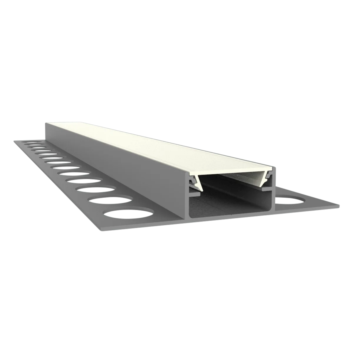 LED Fliesen-Mittelprofil 2m EXO-F1_16 (16 mm) – Flächenbündiges Fliesenprofil für LED-Strips