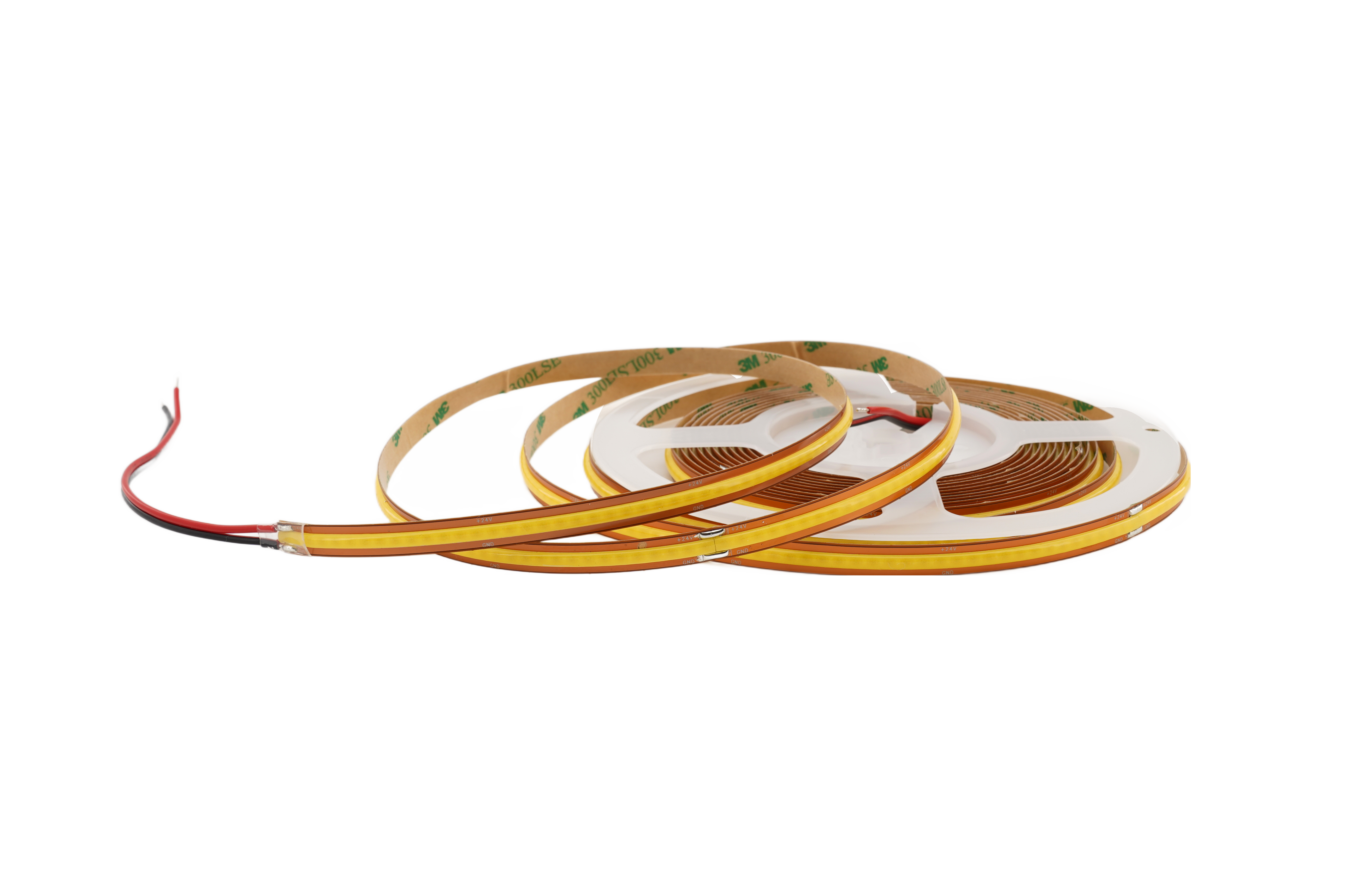 COB Free Cut LED Streifen 8 mm – 528 LEDs/m, 24 V, 13 W/m, frei kürzbar und punktfreies homogenes Licht, Produktfoto freigestellt