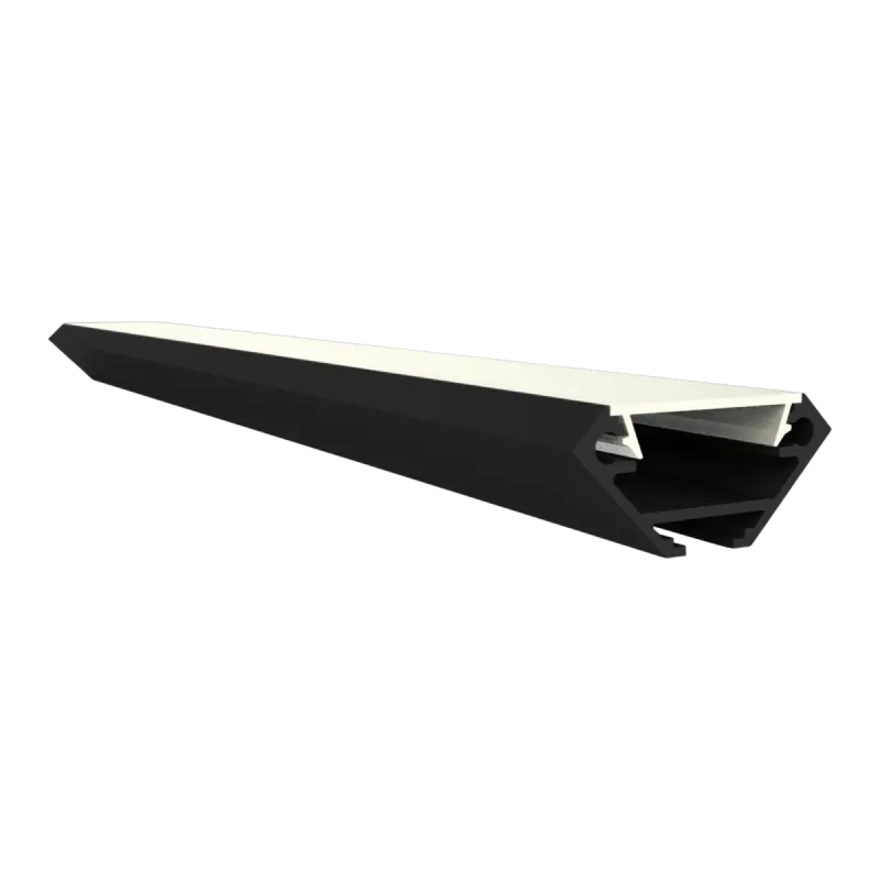 LED Eckprofil mit Kabelkanal 2m EXO-V2_14 (14 mm) – Aluminiumprofil für LED-Strips
