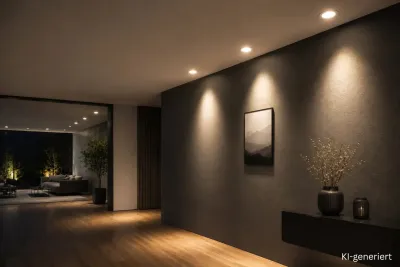 led-einbauleuchten-230v-moderner-flur-warmweiss