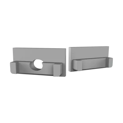 Endkappe für LED Alu Fliesenprofil Exo-F1/F1H_16 + Cover PC45 _16