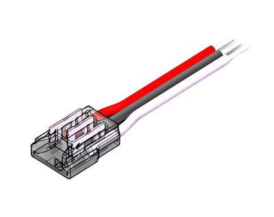 LED Anschlussverbinder – 3-polig, 10 mm, lötfrei – SK-LED LED Anschlussverbinder 3-polig, lötfrei mit 15cm Kabel – für 10 mm CCT SMD LED-Streifen – werkzeugfreie Steckverbindung – ideal für flexible Installationen – SK-LED