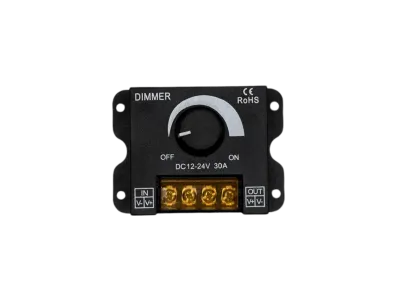 LED Drehdimmer 12V 24V 30A für einfarbige LED Streifen LED Dimmer 12V 24V DC 30A mit Drehregler für einfarbige LED Streifen
