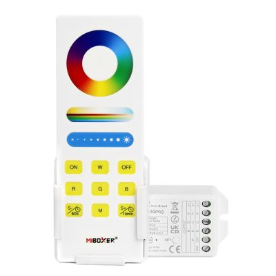 MiBoxer FUT043A+ RGBCCT LED-Controller Set – 2,4 GHz Funksteuerung MiBoxer / Mi-Light FUT043A+ RGBCCT LED-Controller Set – 2,4 GHz Funksteuerung mit Fernbedienung und Empfänger für farbige LED-Streifen – SK-LED
