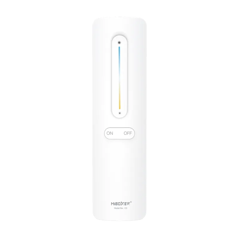 Mi C3 weiße Funkfernbedienung für CCT LED Streifen, Touch Remote Controller mit Helligkeit und Farbtemperatursteuerung, 2.4 GHz, magnetische Halterung.