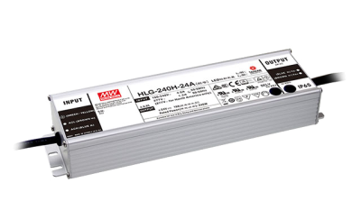 Mean Well HLG-240H-24A – 24V 240W LED Netzteil, IP65, Konstantspannung/Konstantstrom, TÜV | SK-LED Mean Well HLG-240H-24A LED Netzteil 24V DC 240W – IP65 Aluminiumgehäuse, Konstantspannung und Konstantstrom, TÜV CE UL zertifiziert, lüfterlos, für professionelle LED Installationen