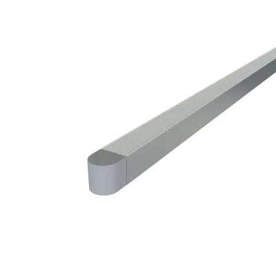 Endkappe Rund für LED Alu Aufbauprofil mit Kabelführung Exo-N4_24 + Cover PC51 _24