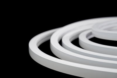 LED Neon Tube 20x20mm Detail Oberfläche, gleichmäßiger Silikon Diffusor 24V IP67 led-neon-tube-20x20mm-silikon-schlauch-oberflaeche-detail-24v-ip67-led-neon-flex-sk-led