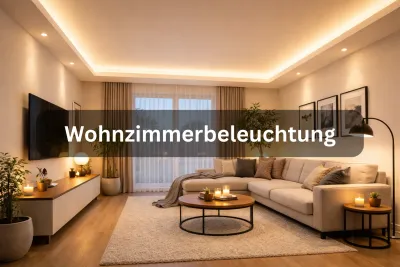 Wohnzimmerbeleuchtung mit LED Streifen – indirektes Licht für Decke und TV Wand Wohnzimmerbeleuchtung mit LED Streifen als indirekte Beleuchtung an Decke und TV Wand für gemütliches Licht