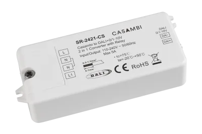 Casambi DALI 0-10V Gateway SR-2421-CS zweite Perspektive Produktbild