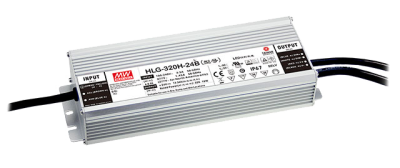 Mean Well HLG-320H-24B – LED Netzteil 24V DC, 320W, IP67, dimmbar 1–10V/PWM, TÜV CE | SK-LED Mean Well HLG-320H-24B LED Netzteil 24V 320W – dimmbar per 1–10V und PWM, IP67 für Innen- und Außenbereich, TÜV- und CE-zertifiziert