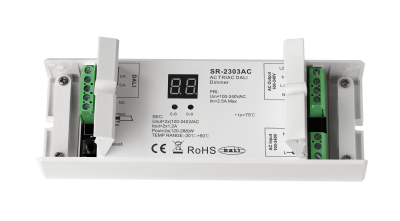 SR-2303AC DALI Phasenabschnitt-Dimmer 2-Kanal 100-240V AC DALI-2 DT6 für dimmbare LED-Lampen