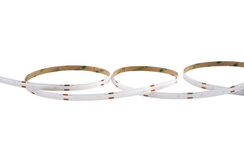 COB LED Streifen 24V einfarbig mit 480 LEDs pro Meter und homogenem Licht für mehrere Farbvarianten