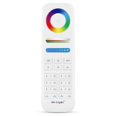MiBoxer FUT089S RGB + CCT Funk-Fernbedienung Weiß – 2,4 GHz Steuerung MiBoxer / Mi-Light FUT089S RGB + CCT Funk-Fernbedienung Weiß – 2,4 GHz Steuerung für LED-Controller – SK-LED