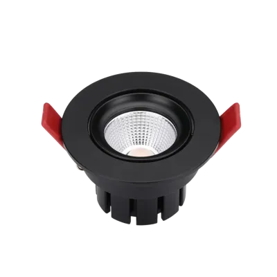 LED Einbaustrahler 8W 24V DC, Farbtemperatur 2000-6000K, CRI 95, 60° Reflektor, Einbau Ø68 mm, schwarz