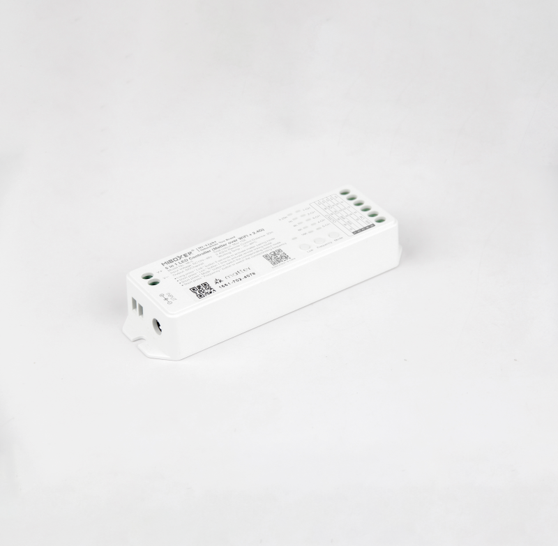 MiBoxer ML5 Matter LED Controller Verpackungsmaße – Einzelbox und Versandkarton mit Abmessungen