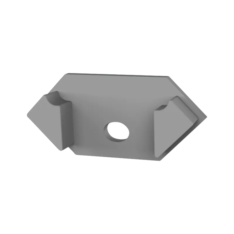 Endkappe für LED Alu Fliesenprofil Exo-F2_15 + Cover PC45 _16