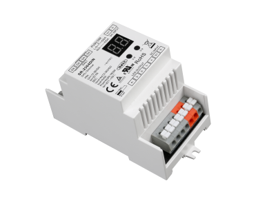 SR-2304DIN – 4-Channel DALI Push Dim LED Controller for Constant Voltage Lights DALI LED-Dimmer zur DIN-Schienenmontage mit Tastersteuerung – für CCT/ RGB oder RGBW LEDs SK-LED