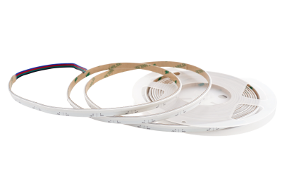 Side View COB RGB LED Streifen 8 mm auf Rolle – 630 LEDs/m, 24 V, seitliche Abstrahlung
