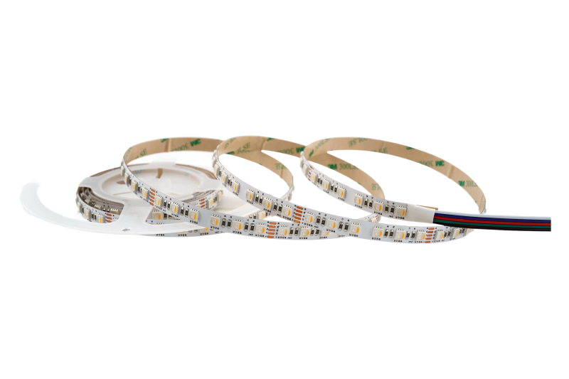 RGBW 4-in-1 LED-Streifen 10 mm – 60LEDs/m, 24 V, 18 W/m – RGBW+3000K mit 120° IP20