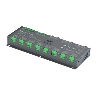 LTECH D24 DMX512/RDM LED Controller 24-Kanal 3A, 12-24V DC, mit OLED Display, Konstantspannung