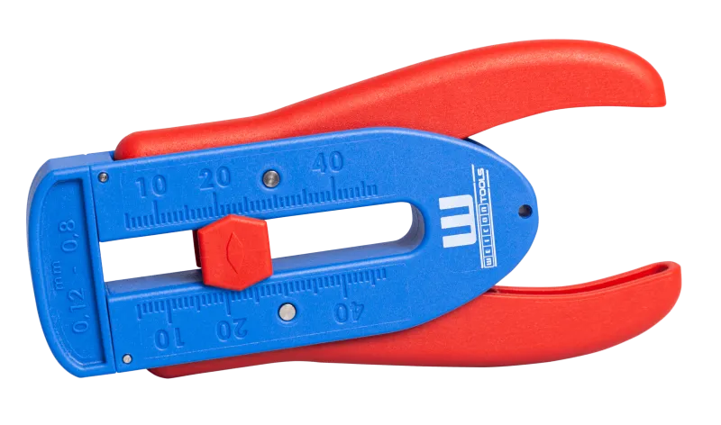 WEICON Präzisions Abisolierer S für feine Leiter 0,12 bis 0,8 mm AWG 36-20 zum präzisen Abisolieren von Kabeln