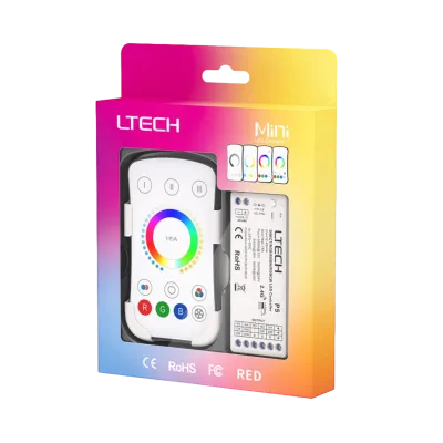 LTECH M5A+P5 LED Funk Set 2.4 GHz, Funk Fernbedienung & 5-Kanal Empfänger, 12-48V DC, für RGBCCT LED Streifen LTECH M5A+P5 LED Funk Set 2.4 GHz, Funk Fernbedienung & 5-Kanal Empfänger, 12-48V DC, für RGBCCT LED Streifen