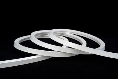 LED Neon Tube 20x20mm unbeleuchtet als 5m Rolle, Silikon Schlauch 24V IP67