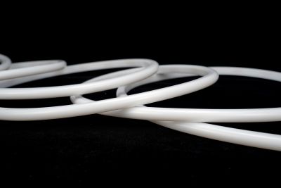 LED Neon Tube 13x13mm warmweiß unbeleuchtet, Silikon Schlauch 24V IP67 Detailansicht