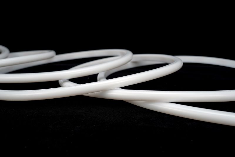 LED Neon Tube 13x13mm warmweiß unbeleuchtet, Silikon Schlauch 24V IP67 Detailansicht