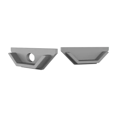 Endkappe für LED Alu Eckprofil Exo-V1_12 + Cover PC7X_12