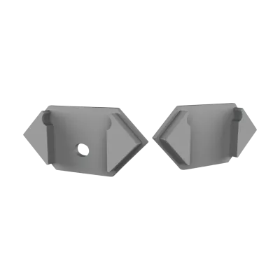 Endkappe für LED Alu Trockenbauprofil Exo-T5_16 + Cover PC45 _16