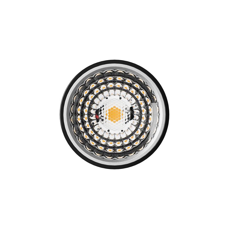 Fusion HRO Reflektor Linsenaufsatz für LED Einbaumodul hocheffiziente Linsenoptik Frontansicht