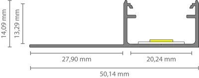 LED Trockenbau-Abschlussprofil 2m EXO-T3H_16 (16 mm) – Flächenbündiges Trockenbauprofil für LED-Strips LED Trockenbau-Abschlussprofil 2m EXO-T3H_16 (16 mm) – Flächenbündiges Trockenbauprofil für LED-Strips