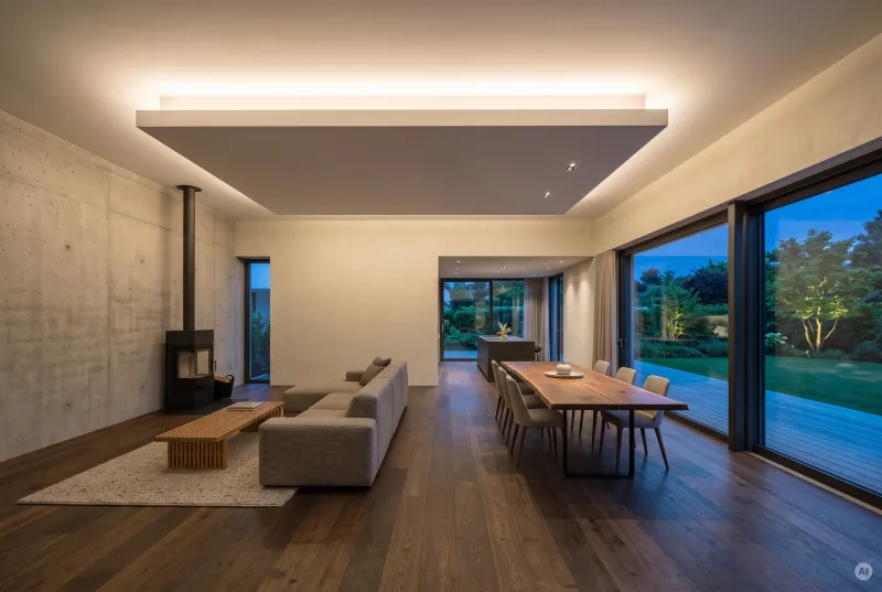 led-voute-deckeninsel-schwebe-effekt-wohnzimmer