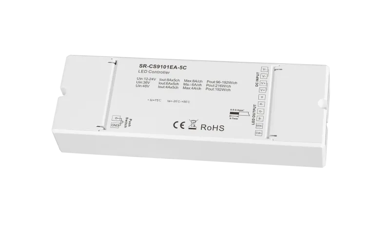 Casambi LED Controller RGBCCT 5 Kanal Bluetooth schräg Ansicht