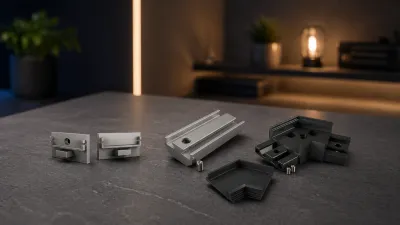 LED Aluprofile Zubehör wie Endkappen, Verbinder und Winkel im Einsatz