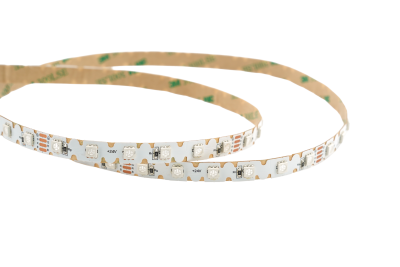 RGB LED Streifen 24V SMD Detailaufnahme mit sichtbaren LEDs ohne Anschlusskabel